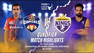 Legends League Cricket  Semi Final  Bhilwara Kings Vs India Capitals  Full Highlights  LLCT20 [upl. by Dixie]