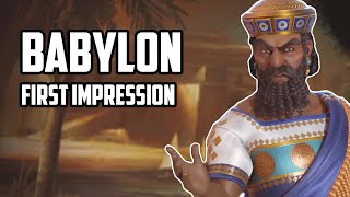 Babylon First Impression  Civ 6  New Frontier Pass [upl. by Marder106]