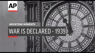 War Is Declared  1939  Movietone Moment  2 Sept 19 [upl. by Brost529]