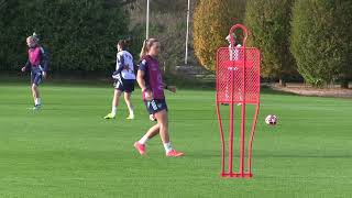 Arsenal Women pre match practice at the Sobha Realty Training Centre London Colney [upl. by Sowell]