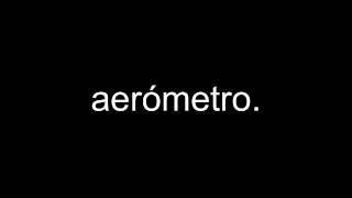 aerómetro [upl. by Katherin150]