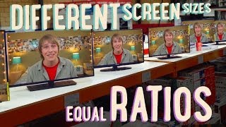 Equal Ratios  All Those Different Size Screens  PBSMathClub [upl. by Hallette]