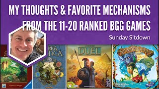 My Thoughts and Favorite Mechanisms from the Games Ranked 1120 on BoardGameGeek [upl. by Viole]