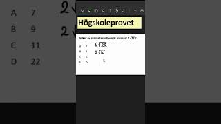 Högskoleprovet matematik studera högskoleprovet tips tricks utbildning skola enkelt matte [upl. by Cassidy]