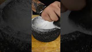 Season cure your molcajete super easy molcajete [upl. by Beverie]