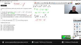MABA CONCURSOS  EXPRESSÕES E CONJUNTOS NUMÉRICOS  IFMT  2022  Com prof Cristiano [upl. by Guendolen]