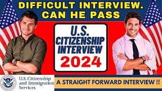 New N400 2024 US citizenship Interview practice Can you pass N400 Naturalization interview in 2024 [upl. by Dorena]