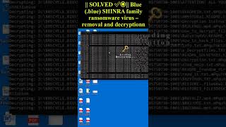 Blue blue SHINRA family ransomware virus shorts trending blue [upl. by Easter755]