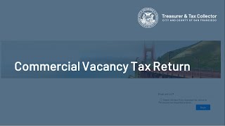 2023 Commercial Vacancy Tax Returns [upl. by Sedlik]