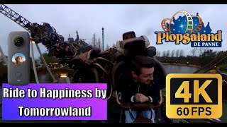 4K Overview POV Ride  Ride to Happiness  Plopsaland de Panne  Shot on Insta360 One X2 [upl. by Osbourne]