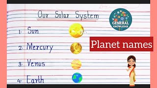 Planets name Out Solar system names of planets with explication plant spelling for kids [upl. by Enyallij716]