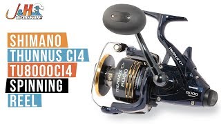 Shimano Thunnus Ci4 TU8000CI4 Spinning Reel  JampH Tackle [upl. by Yregerg]