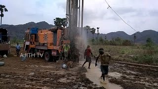 Borewell King Drilling in Village  Best Borewell Drilling in INDIA [upl. by Elletsirhc]