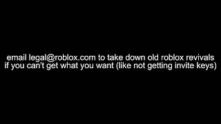 report any old roblox revival by emailing legalrobloxcom if you cant get what you want on the orc [upl. by Starling]