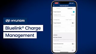 Bluelink® Charge Management  Bluelink  Hyundai [upl. by Louisa]