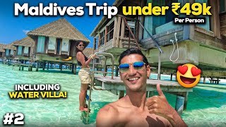 Maldives Trip in just 49000 ₹ including Water villa Flights  How to plan [upl. by Raknahs]