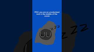 POV you are an uncolonized rock in the middle of the ocean shorts countryballs british [upl. by Anitnahs875]