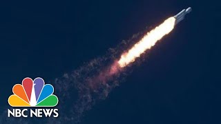 Watch Live SpaceX Falcon Heavy Rocket Launches From Florida  NBC News [upl. by Odarbil503]