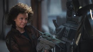 Amy Sedaris cuddles Baby Yoda in new episode of The Mandalorian  Fox News [upl. by Eissert]