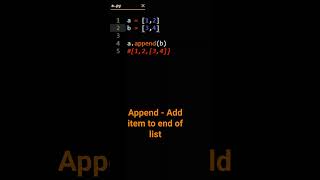 Python Append vs Extend [upl. by Yenhoj]