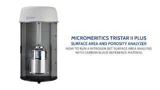 TriStar II Plus  How to Run a Nitrogen BET Surface Area Analysis w Carbon Black Reference Material [upl. by Macmillan]