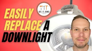 Downlights  How to Easily Replace fixed LED Downlight [upl. by Brownley66]