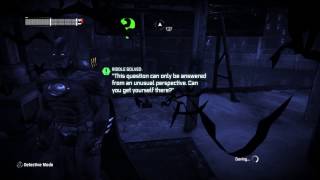 Batman Arkham City Riddle This Question Can Only Be Answered Location Amusement Mile [upl. by Naasar]