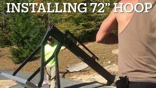 How to install 72 inch Spalding basketball hoop I have Tourette’s [upl. by Maggs]