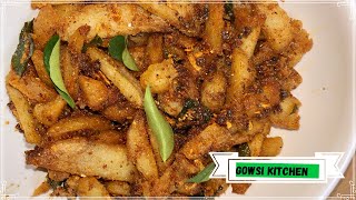 Seppankilangu Roast in TamilSimple side dish recipeSeppankilangu varuvalGowsi Kitchen [upl. by Ansilma]