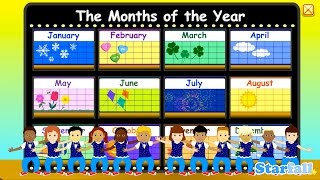 Months of the Year — a Starfall™ Movie from Starfallcom [upl. by Nniw294]