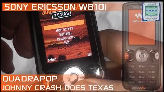 Sony Ericsson W810i Games  Johnny Crash Does Texas  QuadraPop [upl. by Kegan353]