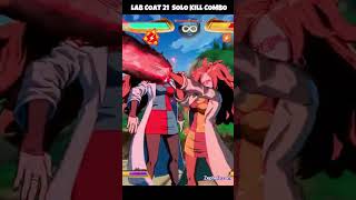 DBFZ  Lab Coat Android 21 Solo Kill Combo 【SEASON 4】 zephela shorts DBFZ android21labcoat [upl. by Lamphere]