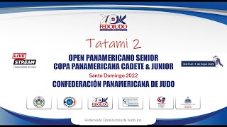 Tatami 2  Dia 3  Open Panamericano Senior  Copa Panamericana Cadete amp Junior Santo Domingo 2022 [upl. by Yekcin]