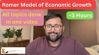 The Romer Model of Endogenous Growth  Romer Equation  IIT JAM Economics  UGC NET Economics [upl. by Gnouc]