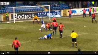 Gary Hamilton Goals and Skills vs Lisburn Distillery [upl. by Wylen]