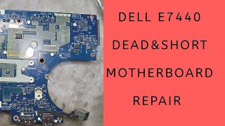 Dell E 7440 dead and short laptop repairs [upl. by Renwick51]