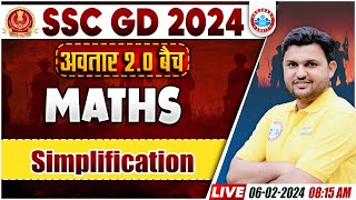 SSC GD New Vacancy 2024  अवतार 20 बैच Simplification Maths By Rahul Sir  APP वाली क्लास [upl. by Aniakudo]