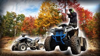 Sport Quad vs Utility Quad Trail Riding [upl. by Egres]