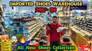 Imported Shoes Warehouse 🤯🔥 2024 Shoes  Shoes Wholesale Market in Delhi  Ballimaran Shoes Market [upl. by Ranjiv]