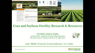 Corn and Soybean Fertility Research and Resources Presentation by Nutifafa Adotey [upl. by Uttica]