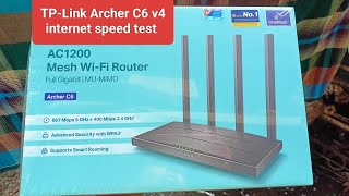 TPLink Archer C6 v4 internet speed test  WiFi speed test  internet speed test [upl. by Nakashima953]