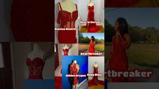 I Made ALL of these RED Dresses design sewn sewing [upl. by Schifra]