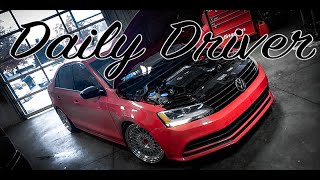 Cruising 2015 Volkswagen Jetta  Malone Tuned Burble  Boosted 700HP Corvette [upl. by Nosredneh]