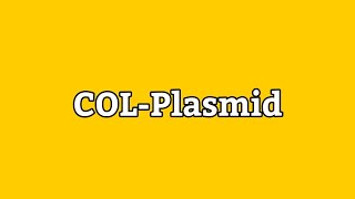 Col Plasmids  Functions of COL Plasmid  COLPlasmid  Types of Plasmid  UrduHindi Lecture [upl. by Hamachi]