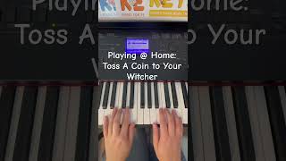 Playing  Home Toss a Coin to Your Witcher piano theory historicalperiod pianotutorial music [upl. by Shafer]