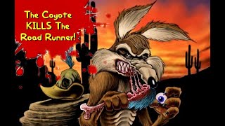 THE COYOTE TAKES DOWN THE ROAD RUNNER LOONEY TUNES HORROR GAME [upl. by Catie]