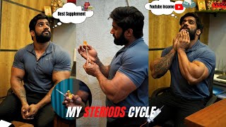 MERI STEROIDS CYCLE   YOUTUBE INCOME  QUESTION AND ANSWER 💪🏻 nitinchandilaofficial [upl. by Najar]