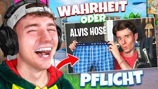 Ehrenloses WAHRHEIT oder PFLICHT mit ALVI in FORTNITE 😂💀 [upl. by Amabil]