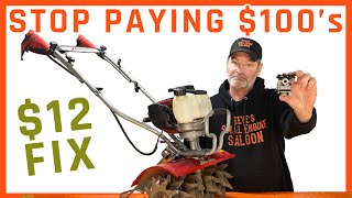 How To Fix A Honda Powered Mantis Rototiller With A 12 Carburetor [upl. by Josephine389]