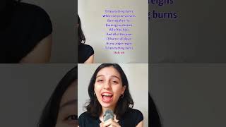 EVERYTHING BURNS Female Part Only  Karaoke  anastacia benmoody shorts duetwithme duets [upl. by Aikemal964]